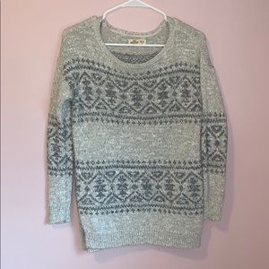 Patterned Gray Sweater